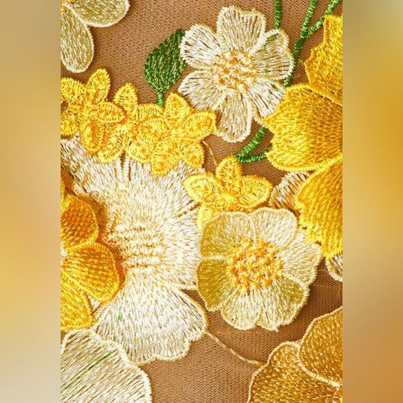 NWOT BRONX AND BANCO Jasmine Maraya Mini Dress in Yellow - Picture 4 of 16